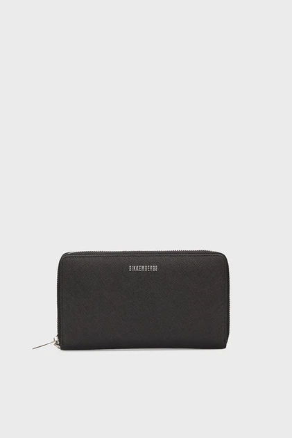 Чоловічий чорний шкіряний гаманець DREW CLUTCH Bikkembergs OS BKMA01098M - Фото 1 Чоловічий чорний шкіряний гаманець DREW CLUTCH Bikkembergs OS BKMA01098M - изображение 1