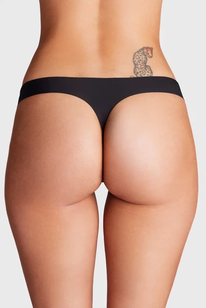 Жіночі чорні трусики (3 шт) UA Pure Stretch NS THONG Under Armour XL 1383893-001 - изображение 3
