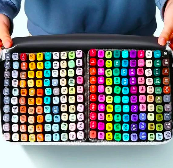 Набір скетч маркерів Touch 262 кольори двосторонні спиртові для малювання скетчингу каліграфії дизайну та ілюстрацій професійні маркери фломастери з сумкою чохлом - Фото 3 Набір скетч маркерів Touch 262 кольори двосторонні спиртові для малювання скетчингу каліграфії дизайну та ілюстрацій професійні маркери фломастери з сумкою чохлом - зображення 3