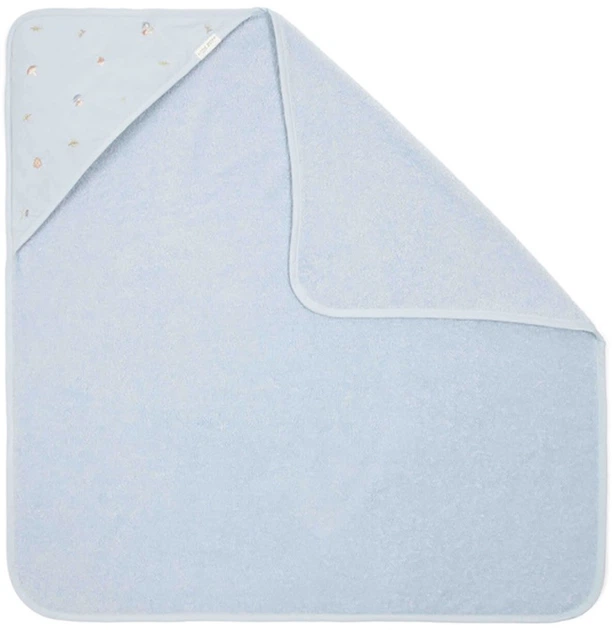 Рушник дитячий Little Dutch Blue з капюшоном 75x75 см (8720986879644) - зображення 2