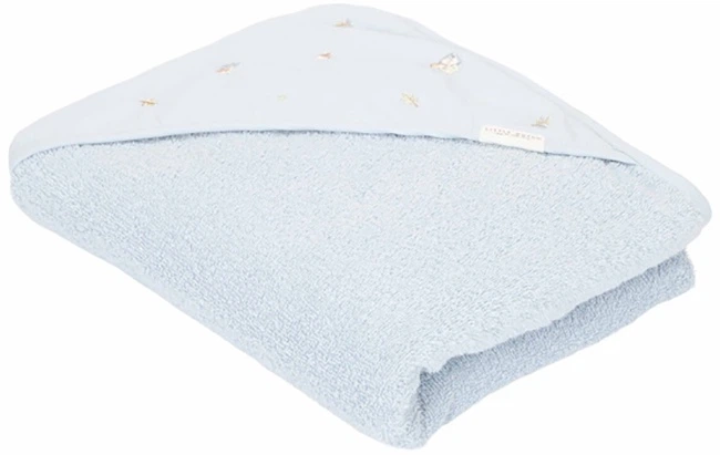 Рушник дитячий Little Dutch Blue з капюшоном 75x75 см (8720986879644) - зображення 4