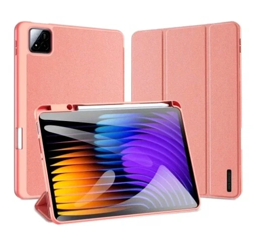 Чохол Dux Ducis Domo для Xiaomi Pad 7 7 Pro з підставкою захисний аксесуар з авто пробудженням рожевий - зображення 3