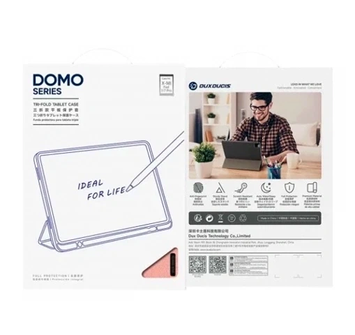 Чохол Dux Ducis Domo для Xiaomi Pad 7 7 Pro з підставкою захисний аксесуар з авто пробудженням рожевий - зображення 4