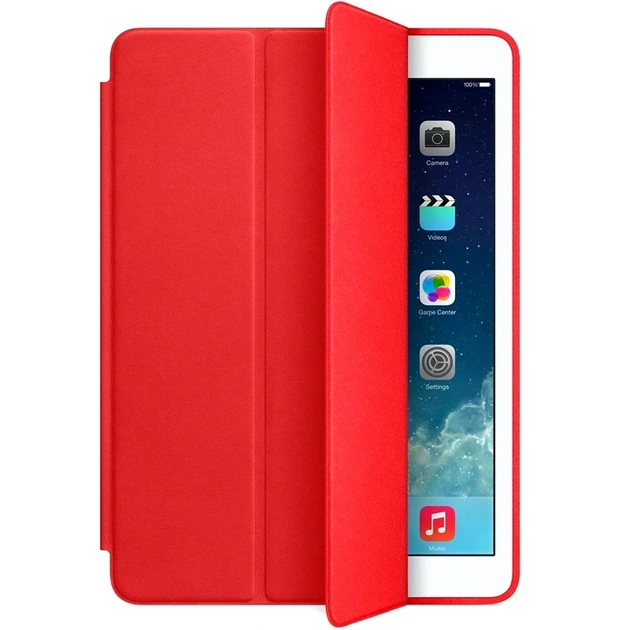 Чехол Smart Case для iPad Mini 2024 6 2021 защитный аксессуар из экокожи для удобного использования в красном цвете - изображение 3