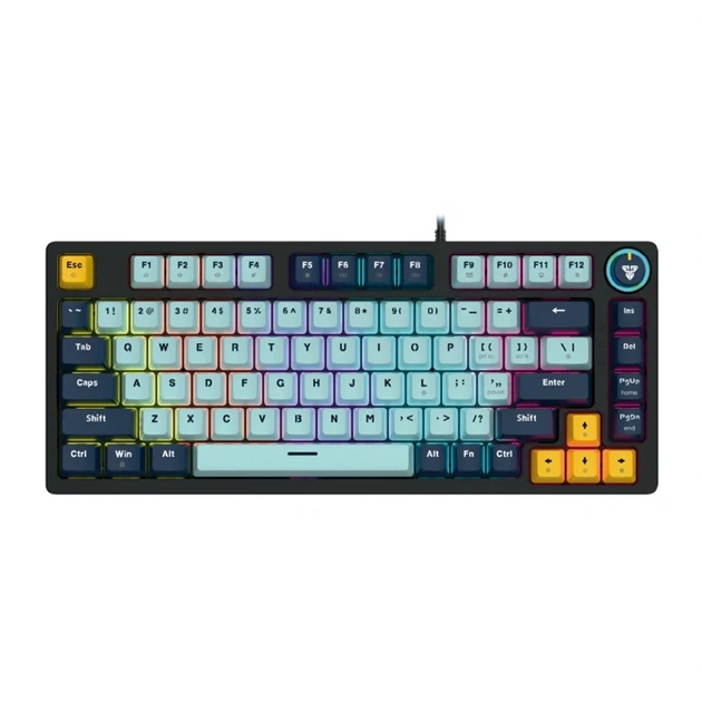 Ігрова клавіатура Fantech ATOM81 MK875V2 MIZU механічна з RGB підсвічуванням для геймерів з Blue Switch - Фото 1 Ігрова клавіатура Fantech ATOM81 MK875V2 MIZU механічна з RGB підсвічуванням для геймерів з Blue Switch - зображення 1