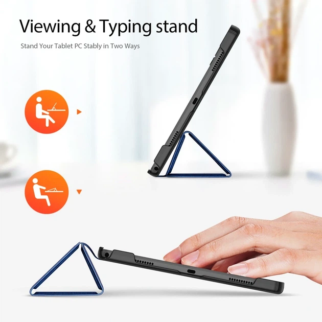 Чехол Dux Ducis Domo для Lenovo Tab K11 Plus 11.5 дюйма защитный чехол-книжка из PU и PC с функцией подставки черный - изображение 6