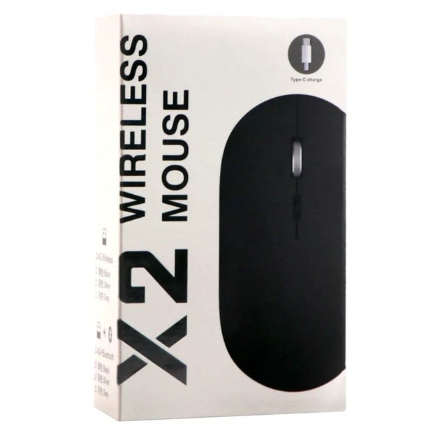 Беспроводная мышь TWolf X2 Rechargeable 2.4G Bluetooth для работы и игр с аккумулятором 500mAh и функцией смены DPI - изображение 3