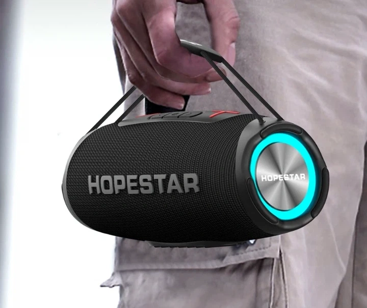 Портативная Bluetooth колонка 35 Вт 4400 мАч USB AUX IPX6 черный Hopestar H53 - изображение 2