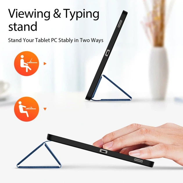 Чехол Dux Ducis Domo для Samsung Tab S10 Plus S9 Plus S9 FE Plus защитный чехол с подставкой и держателем для S Pen - изображение 6