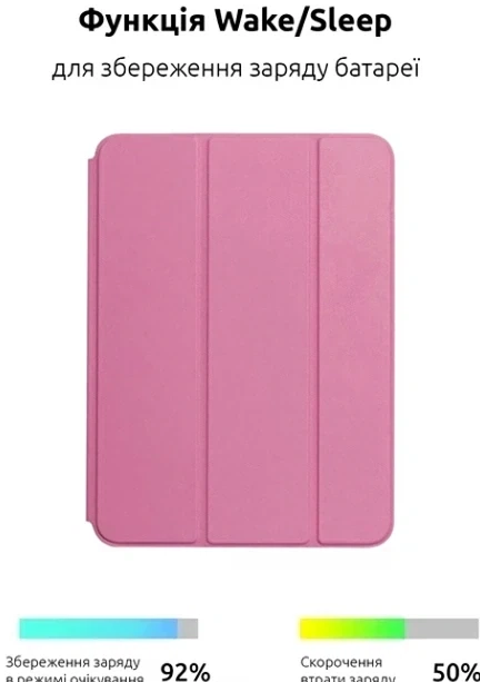 Чехол Smart Case для iPad Pro 12,9" и Air 13" кожзам для защиты и удобства использования планшета - изображение 4