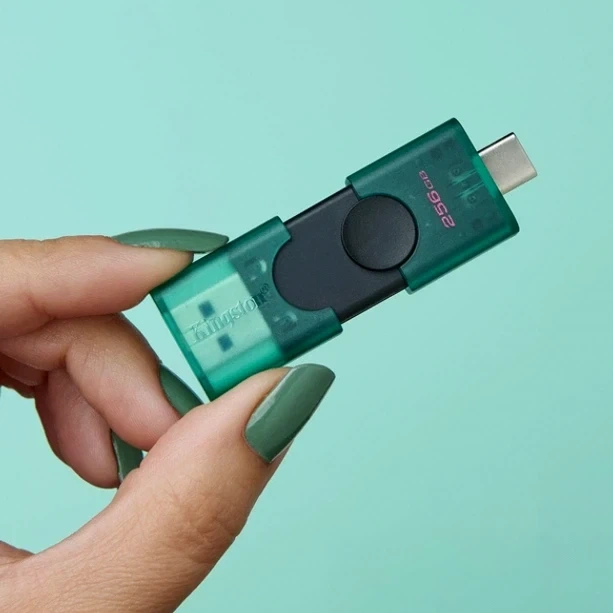 USB флешка Kingston DT DuoG2 256GB для хранения данных с разъемами USB-A и USB-C высокая скорость передачи - Фото 8 USB флешка Kingston DT DuoG2 256GB для хранения данных с разъемами USB-A и USB-C высокая скорость передачи - изображение 8