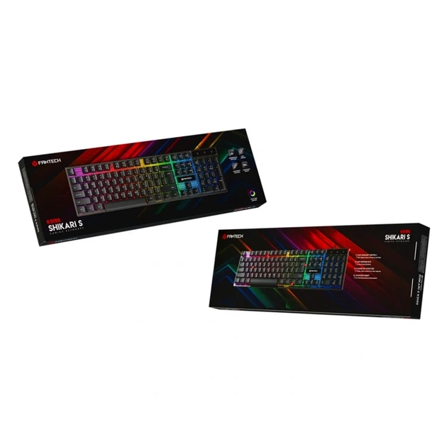Ігрова клавіатура Fantech Shikari S K515S мембранна з RGB підсвічуванням для ПК та ігор з комфортним відгуком - Фото 2 Ігрова клавіатура Fantech Shikari S K515S мембранна з RGB підсвічуванням для ПК та ігор з комфортним відгуком - зображення 2