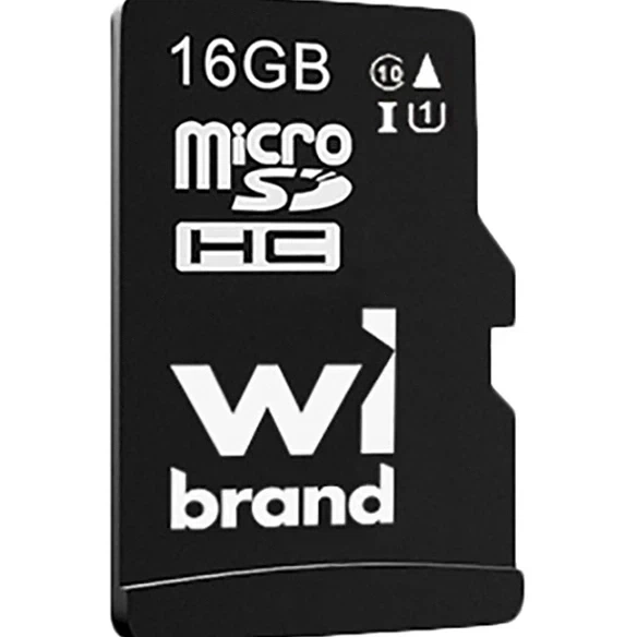 Карта памяти Wibrand MicroSDHC 16GB UHS-1 10 Class для смартфонов и планшетов быстрая и надёжная для записи видео - изображение 3