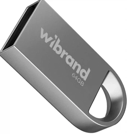USB флешка Wibrand 64Gb Hawk срібляста для зберігання даних та мультимедіа із захистом від ударів та води - зображення 3