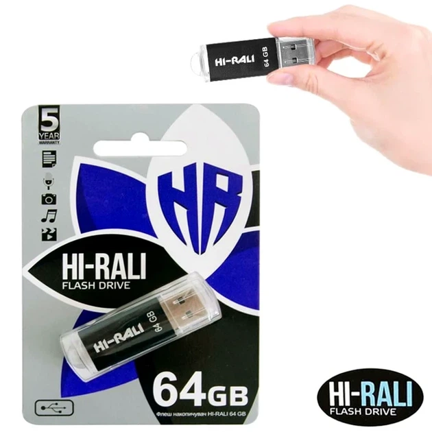 USB флешка 64GB Hi-Rali Corsair для хранения данных с высокой скоростью USB 3.0 черная - Фото 3 USB флешка 64GB Hi-Rali Corsair для хранения данных с высокой скоростью USB 3.0 черная - изображение 3