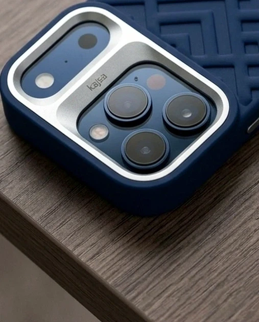 Чехол противоударный Kajsa Briquette Collection для iPhone 17 Pro с MagSafe микрофибра синий B-Ring - Фото 5 Чехол противоударный Kajsa Briquette Collection для iPhone 17 Pro с MagSafe микрофибра синий B-Ring - зображення 5