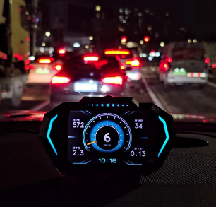 Бортовой автомобильный компьютер HUD P24 универсальный с двойной системой OBD2 и GPS - Фото 2 Бортовой автомобильный компьютер HUD P24 универсальный с двойной системой OBD2 и GPS - изображение 2