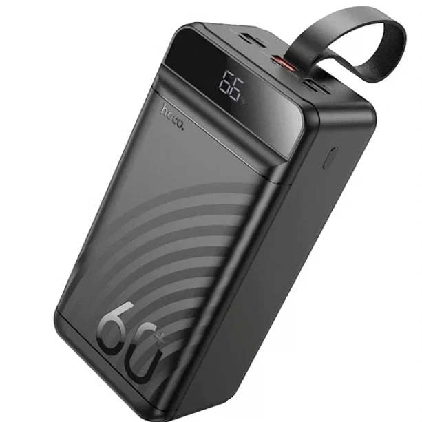 Power Bank Hoco J123C 60000 мАг з 6 USB портами та LED-дисплеєм для швидкої зарядки смартфонів та планшетів - зображення 3