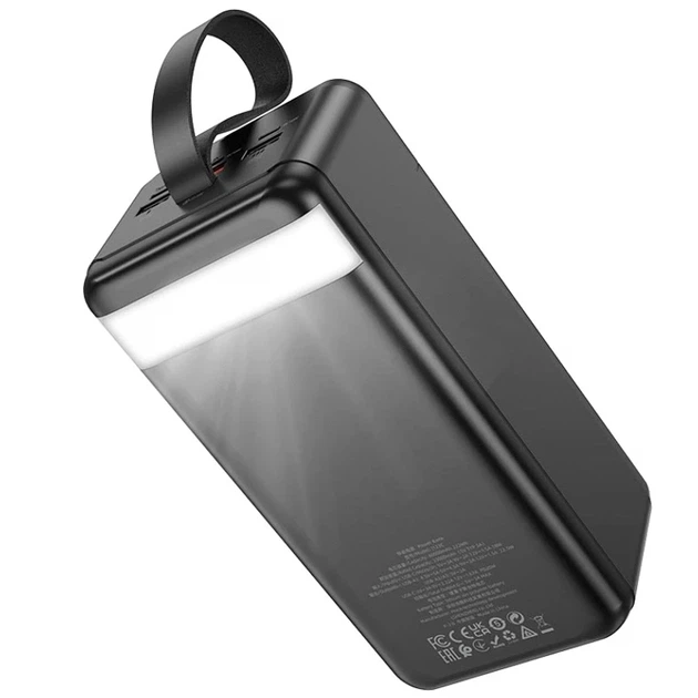 Power Bank Hoco J123C 60000 мАг з 6 USB портами та LED-дисплеєм для швидкої зарядки смартфонів та планшетів - зображення 6