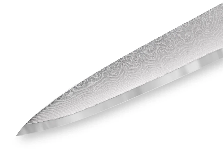 Нож кухонный для тонкой нарезки 195 мм Samura 67 Damascus (SD67-0045M) - Фото 5 Нож кухонный для тонкой нарезки 195 мм Samura 67 Damascus (SD67-0045M) - изображение 5