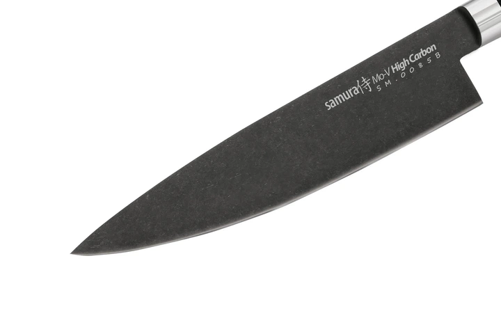 Нож кухонный Шеф 200 мм Samura MO-V Stonewash (SM-0085B) - изображение 5