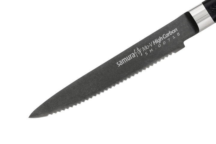 Нож кухонный для томатов 120 мм Samura MO-V Stonewash (SM-0071B) - изображение 4