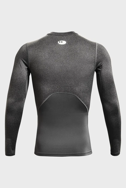 Чоловічий сірий лонгслів UA HG Armour Comp LS Under Armour S 1361524-090 - изображение 6