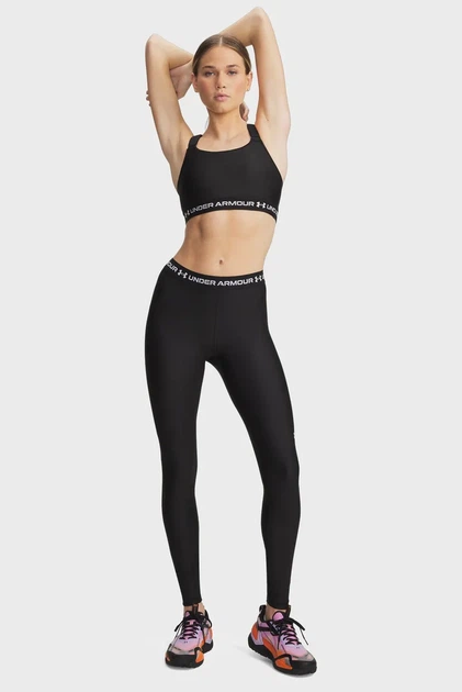 Жіночі чорні тайтси HeatGear Legging Under Armour MD 6010002-008 - изображение 2