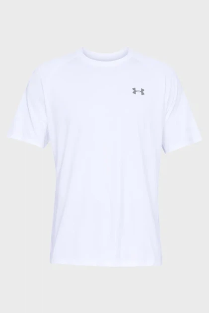 Чоловіча біла футболка UA Tech 2.0 SS Tee-WHT Under Armour XS 1326413-100 - изображение 4
