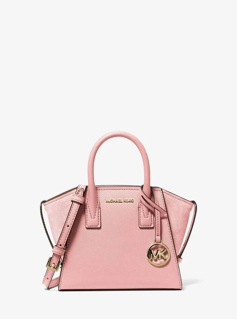 Сумка Michael Kors Avril Extra-Small Leather and Suede Pink, рожева - Фото 1 Сумка Michael Kors Avril Extra-Small Leather and Suede Pink, рожева - зображення 1