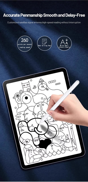 Универсальный емкостный стилус Universal ZP4 для iOS / Android / Windows 3 наконечника в комплекте Белый - Фото 3 Универсальный емкостный стилус Universal ZP4 для iOS / Android / Windows 3 наконечника в комплекте Белый - изображение 3