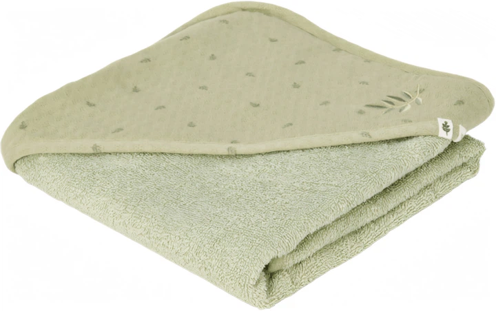 Рушник дитячий Little Dutch Pure Sage з капюшоном 75x75 см (8721122584194) - зображення 4