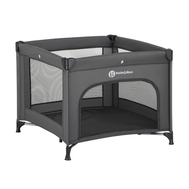 Манеж для дитини Petite&Mars Nook Urban Charcoal дорожній сірий (8596202017721) - зображення 2