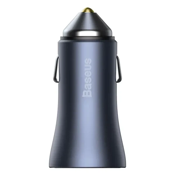Автомобільний зарядний пристрій Baseus Golden Contactor Pro Car Charger 40 W 2 USB with Cable Type-C 5 A 1m TZCCJD-A0G Grey - зображення 3