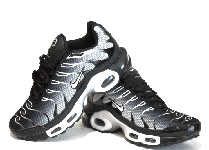 Кросівки Nk Air Max Plus TN унісекс весна осінь чорний з білим 39 - Фото 2 Кросівки Nk Air Max Plus TN унісекс весна осінь чорний з білим 39 - зображення 2