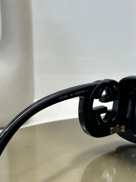 Сонцезахисні окуляри Gucci GG1325S 001 Black/Grey - зображення 4
