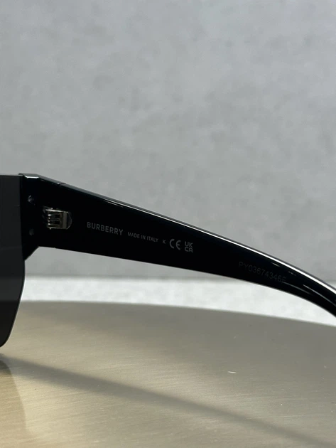Солнцезащитные очки Burberry BE4291 346487 Matte Black/Grey - изображение 8