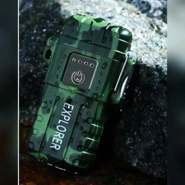 Електроімпульсна запальничка JL 317 акумуляторна USB безплам'яна водостійка плазмова запальничка з електричним підпалом - Фото 5 Електроімпульсна запальничка JL 317 акумуляторна USB безплам'яна водостійка плазмова запальничка з електричним підпалом - зображення 5