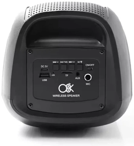 Портативна колонка Bluetooth BT 2427 4x2 з мікрофоном 20 Вт, караоке колонка з LED підсвіткою, USB, AUX, TF, FM, TWS, акустика з пультом ДК, блютуз колонка для телефону iPhone Android з підставкою під смартфон - Фото 3 Портативна колонка Bluetooth BT 2427 4x2 з мікрофоном 20 Вт, караоке колонка з LED підсвіткою, USB, AUX, TF, FM, TWS, акустика з пультом ДК, блютуз колонка для телефону iPhone Android з підставкою під смартфон - зображення 3