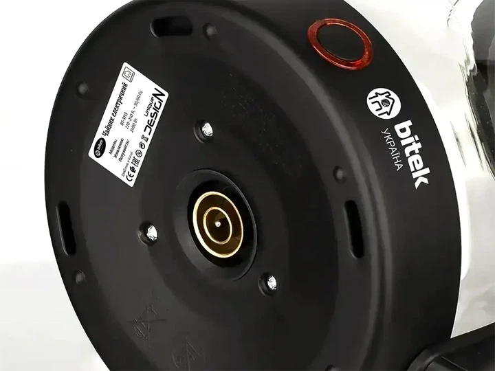 Электрочайник стеклянный Bitek BT-3113 2 л 2400 Вт с подсветкой прозрачный - Фото 4 Электрочайник стеклянный Bitek BT-3113 2 л 2400 Вт с подсветкой прозрачный - изображение 4