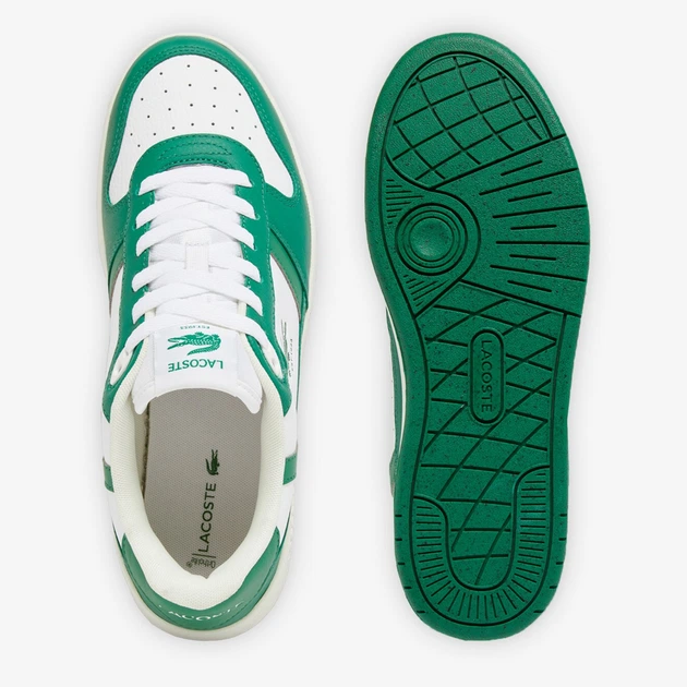 Мужские кеды кожаные низкие Lacoste 418411340 46 Белый/Зеленый (1159858798) - Фото 5 Мужские кеды кожаные низкие Lacoste 418411340 46 Белый/Зеленый (1159858798) - изображение 5