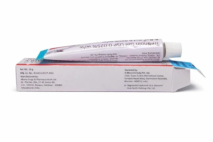Tretinoin gel USP 0.025% A-Ret третиноин гель от прыщей и морщин Menarini 20г (24053211) - изображение 4