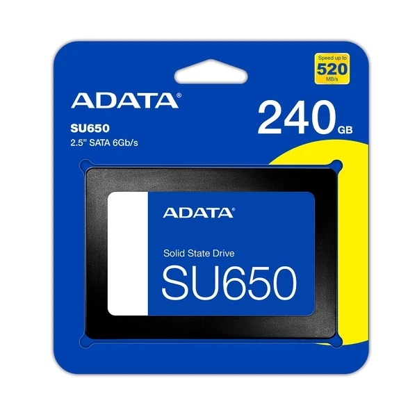 Накопитель SSD ADATA Ultimate SU650 240GB 2.5" SATA III 3D NAND Black (ASU650SS-240GT-R) - изображение 5