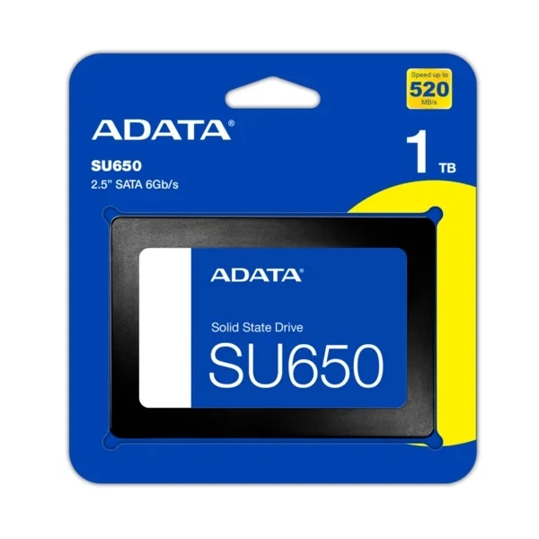 Накопитель SSD ADATA Ultimate SU650 1TB 2.5" SATA III 3D NAND Black (ASU650SS-1TT-R) - изображение 5
