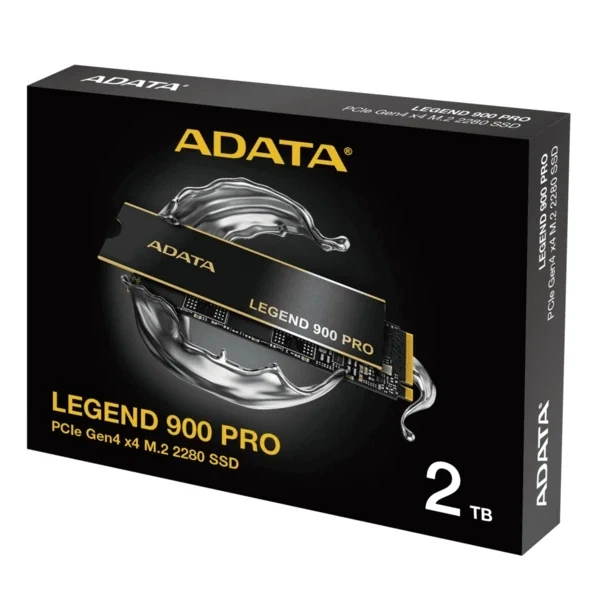 Накопитель SSD M.2 ADATA LEGEND 900 PRO 2TB PCIe Gen4x4 2280 3D NAND Black/Gold (SLEG-900P-2TCS) - Фото 10 Накопитель SSD M.2 ADATA LEGEND 900 PRO 2TB PCIe Gen4x4 2280 3D NAND Black/Gold (SLEG-900P-2TCS) - изображение 10