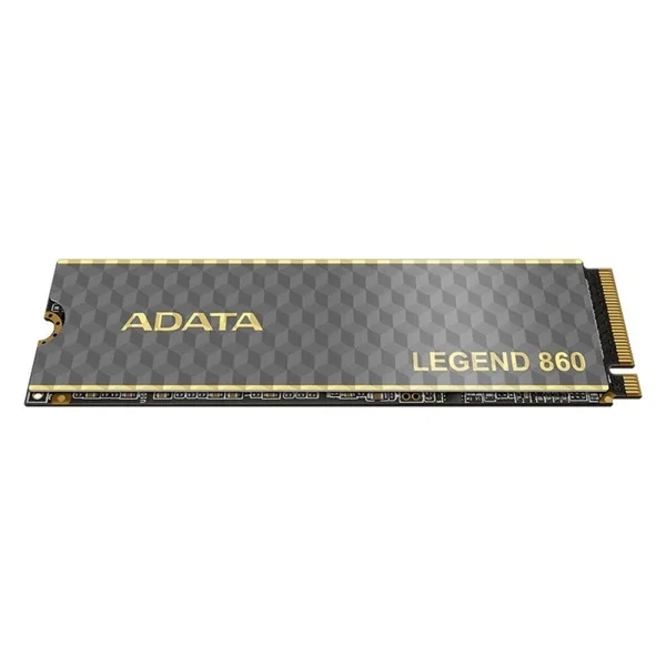 Накопитель SSD M.2 ADATA LEGEND 860 500GB PCIe Gen4x4 2280 3D NAND Black/Gold (SLEG-860-500GCS) - изображение 6