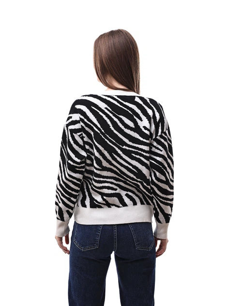 Светр жіночий OneSize Чорно-білий COLLECTION (699581-OneSize) - Фото 3 Светр жіночий OneSize Чорно-білий COLLECTION (699581-OneSize) - зображення 3