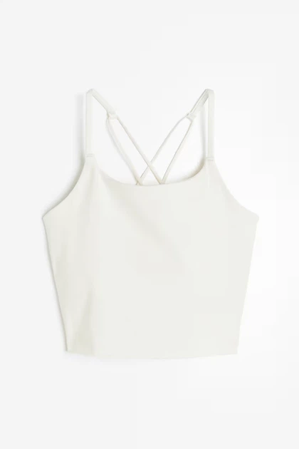 Спортивный топ H&M 1131730005c61 XL молочный (100009331) - Фото 1 Спортивный топ H&M 1131730005c61 XL молочный (100009331) - изображение 1