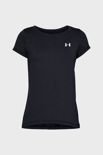 Жіноча чорна футболка UA HG Armour SS Under Armour XS 1328964-001 - изображение 3