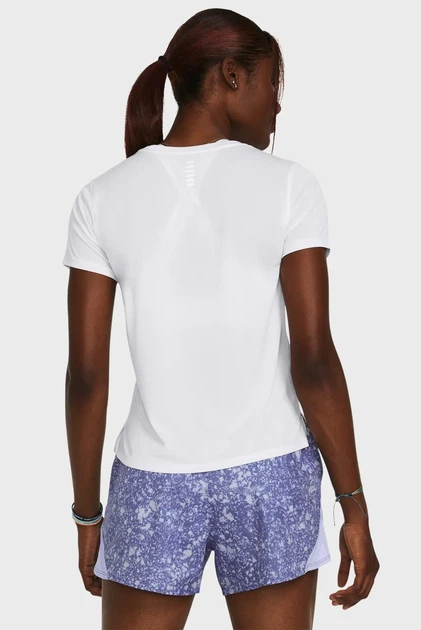 Жіноча біла футболка UA LAUNCH SHORTSLEEVE Under Armour MD 1382434-100 - изображение 2